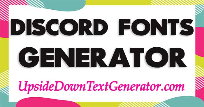 Discord Font Generator (Copy and Paste) | Font Changer